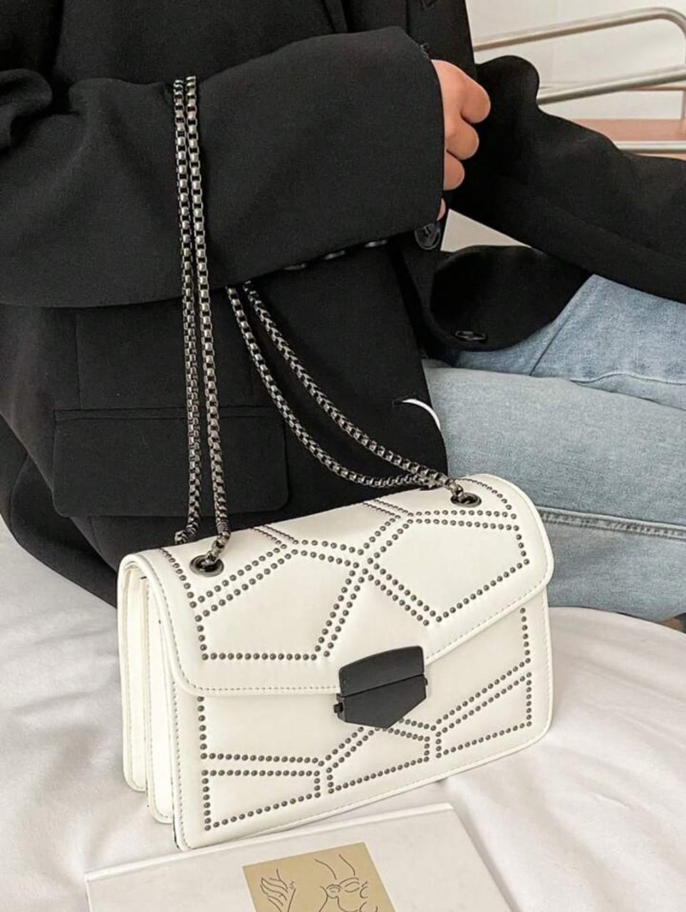 BOLSA DE COURO ELISE