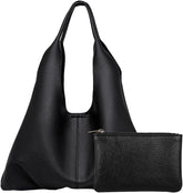 BOLSA DE COURO FLAIR COM NÉCESSAIRE