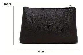 BOLSA DE COURO FLAIR COM NÉCESSAIRE
