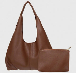 BOLSA DE COURO FLAIR COM NÉCESSAIRE